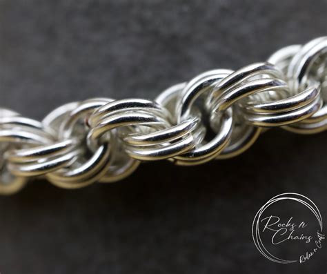 double spiral chain maille tutorial.